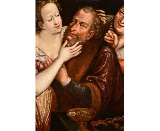 The mismatched couple, Flemish School of the 17th century