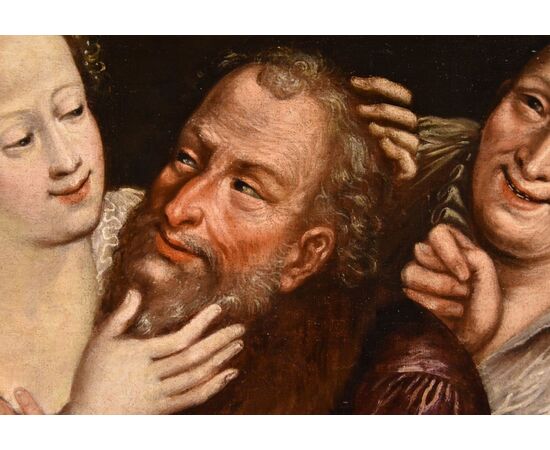 The mismatched couple, Flemish School of the 17th century