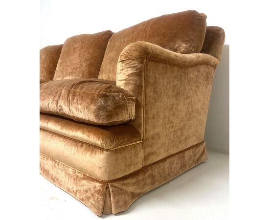 Silk velvet sofa