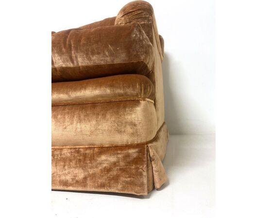 Silk velvet sofa
