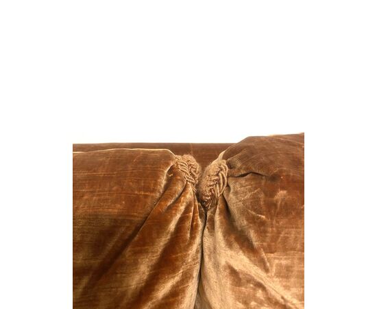 Silk velvet sofa