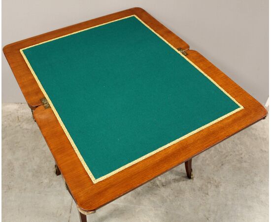 Antique Napoleon III inlaid game/writing table - 19th century