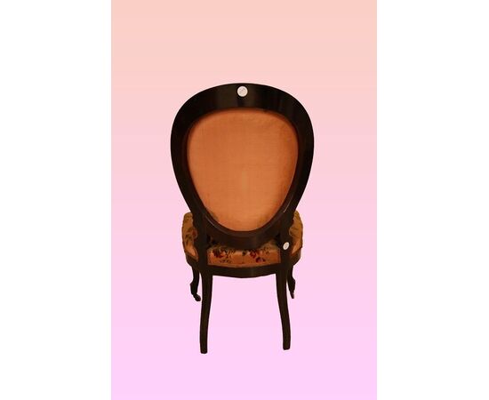 Group of 4 French Louis Philippe style chairs from the 1800s in rosewood
