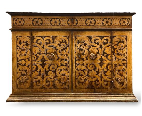 Credenza sagrestia in legno del XVIII secolo