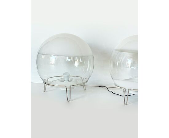 Angelo Mangiarotti's Sphere style table lamps for Skipper