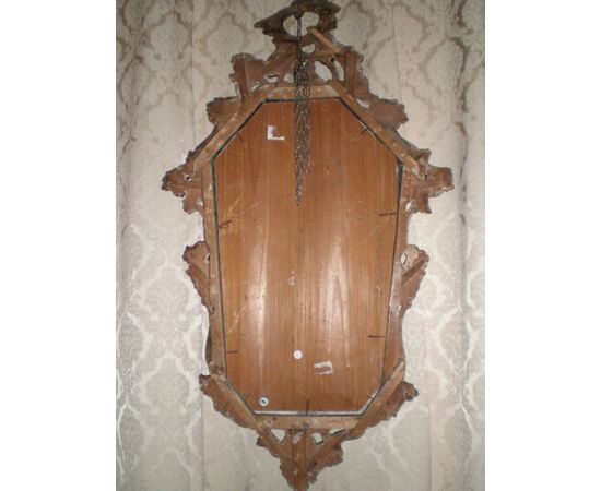Venetian lacquered mirror, 18th century