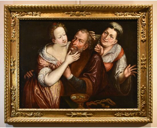 The mismatched couple, Flemish School of the 17th century