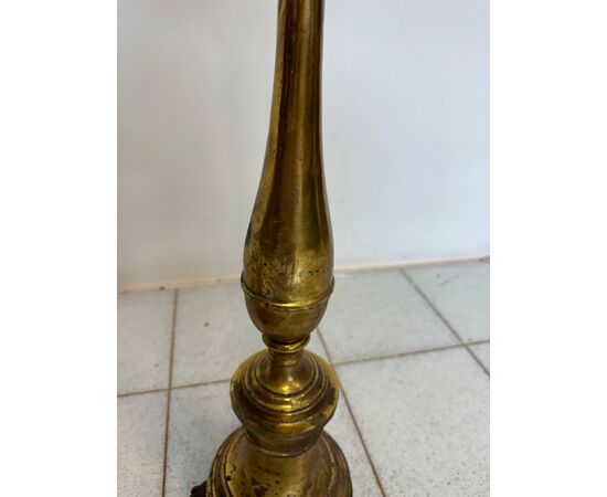 Pair of Empire candlesticks. 19th century H 63 cm
