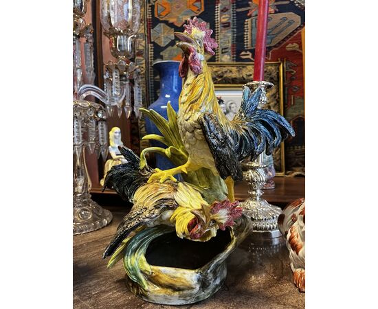 Porcelain Roosters