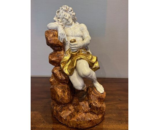 Wooden sculpture depicting BACCHUS