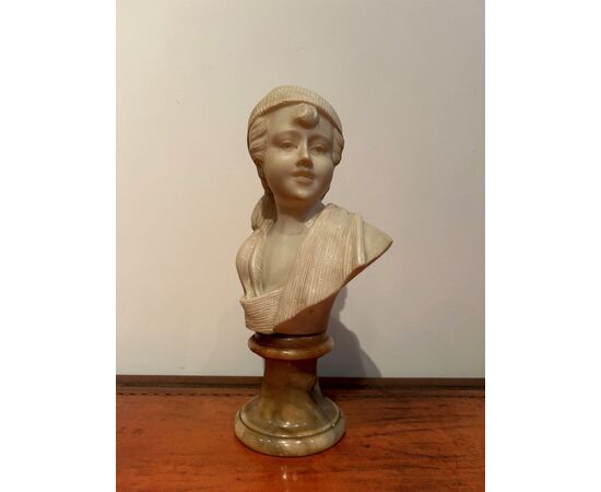 Marble bust of a child