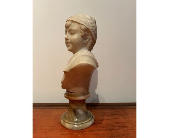 Marble bust of a child
