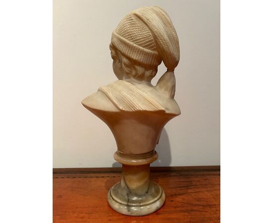 Marble bust of a child