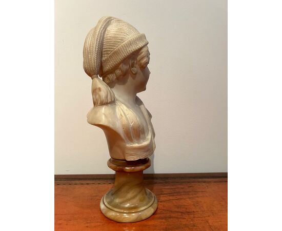 Marble bust of a child