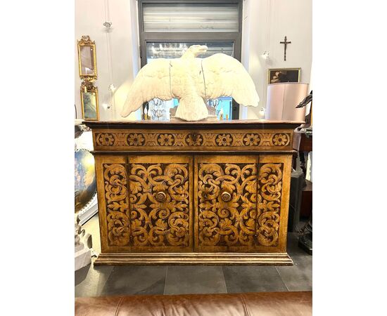 Credenza sagrestia in legno del XVIII secolo
