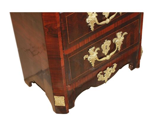 Magnificent Small French Secretaire Regency Style of the 1800s with Bronzes