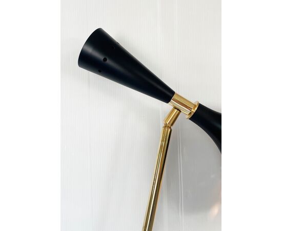 "L"-shaped Floor Lamp - Vintage 1970
