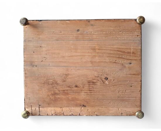 Grande scatola in legno ebanizzato