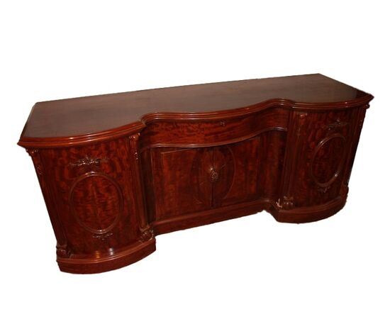 Large English Victorian style mahogany sideboard, 1800s