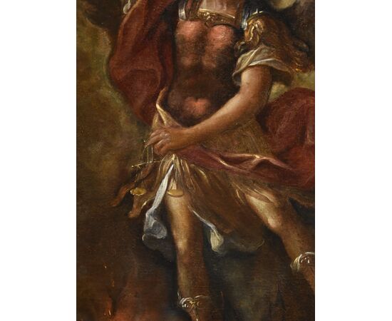 Victorious Saint Michael the Archangel, Roman painter of the 17th-18th century