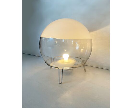 Angelo Mangiarotti's Sphere style table lamps for Skipper