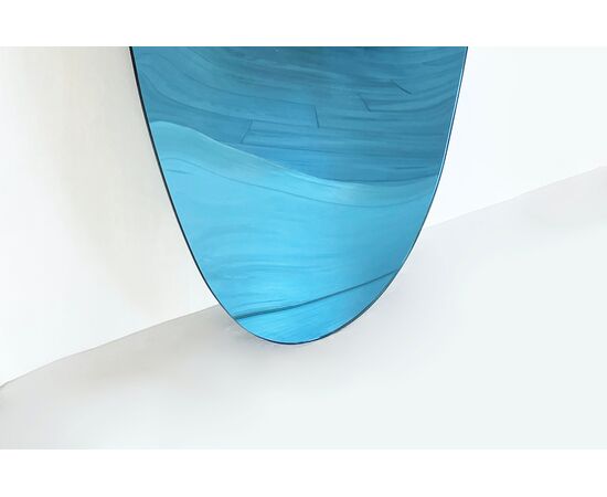 Specchio blu concavo - Contemporaneo