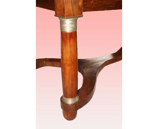 Mid-1800s French Empire style mahogany desk