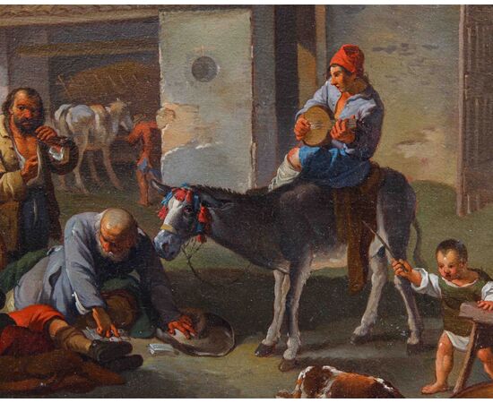 Paolo Monaldi (Rome, approx. 1704 - post 1779), Genre Scene