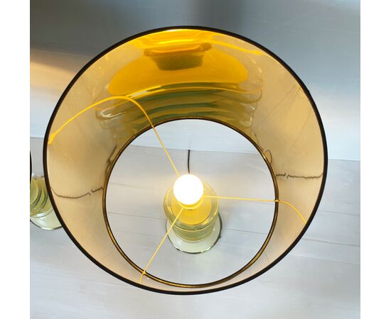 Stained glass table lamps - Vintage 1970