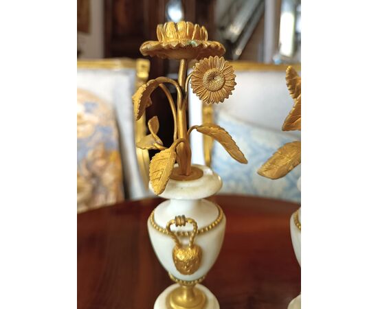 PAIR OF NEOCLASSICAL CANDLESTICKS LATE 18TH CENTURY