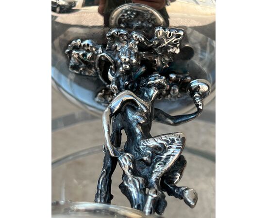 Coppa art nouveau in argento