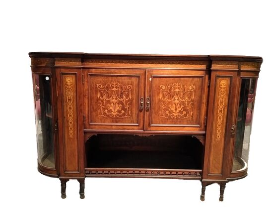 Servante vittoriano inglese del 1800 in legno di palissandro