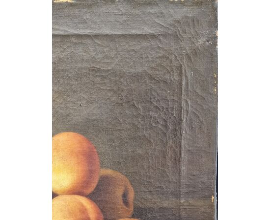 Pair of still lifes with fruit in silver frames, late 18th - early 19th century