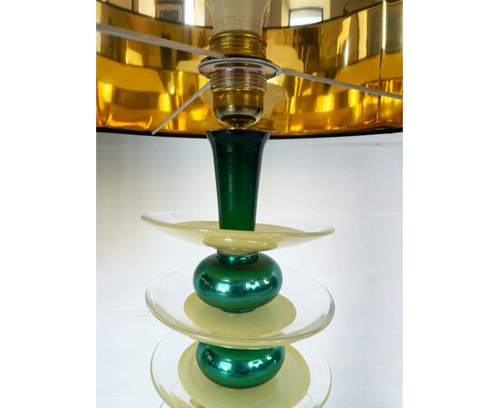 Stained glass table lamps - Vintage 1970