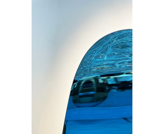 Specchio blu concavo - Contemporaneo