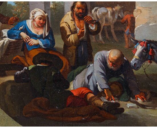 Paolo Monaldi (Rome, approx. 1704 - post 1779), Genre Scene