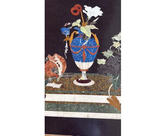 Table with hard stone inlay