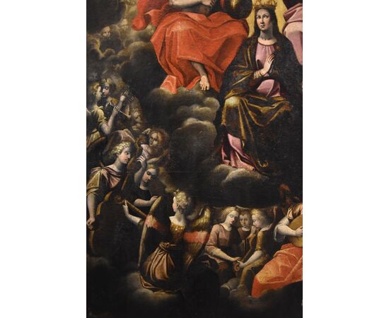 Assumption of the Virgin with the Trinity and musical angels, Guglielmo Caccia (1568 - 1625) and workshop