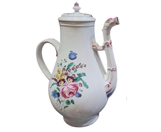 GINORI MANUFACTURE 'DOCCIA' COFFEE POT - 18th century