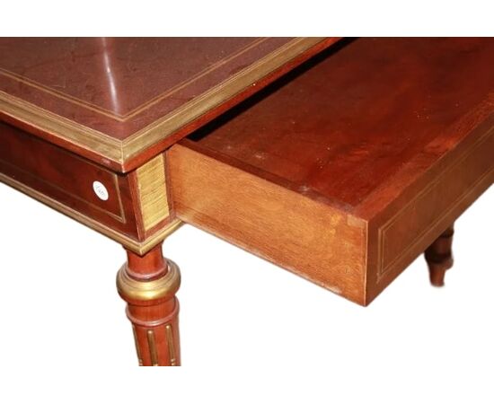 Cabinet credenzino francese stile Luigi XVI del XIX secolo in legno di mogano