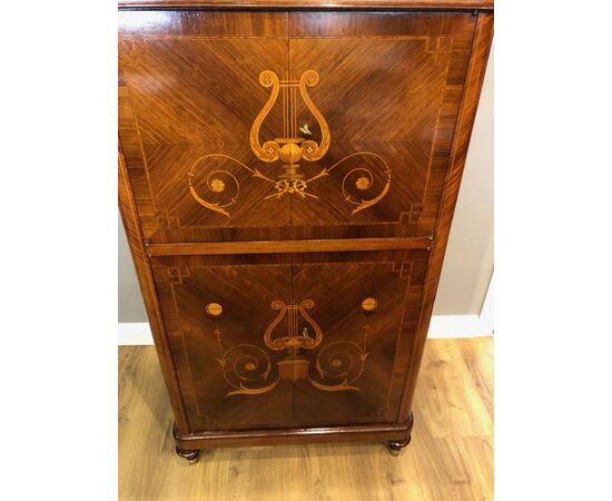 Mobile bar - faux trumeau, Louis XVI style