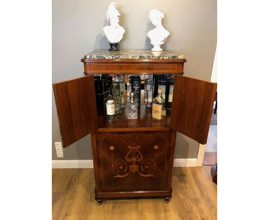 Mobile bar - faux trumeau, Louis XVI style