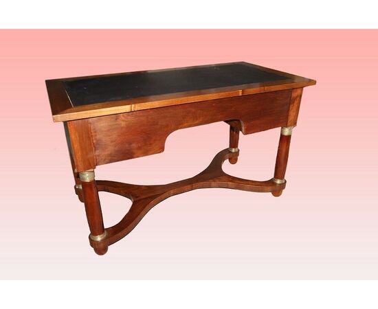 Mid-1800s French Empire style mahogany desk