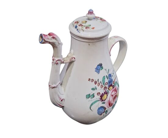 GINORI MANUFACTURE 'DOCCIA' COFFEE POT - 18th century