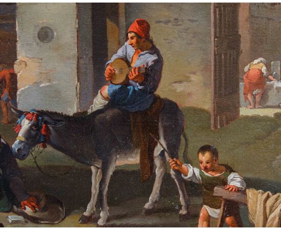 Paolo Monaldi (Rome, approx. 1704 - post 1779), Genre Scene