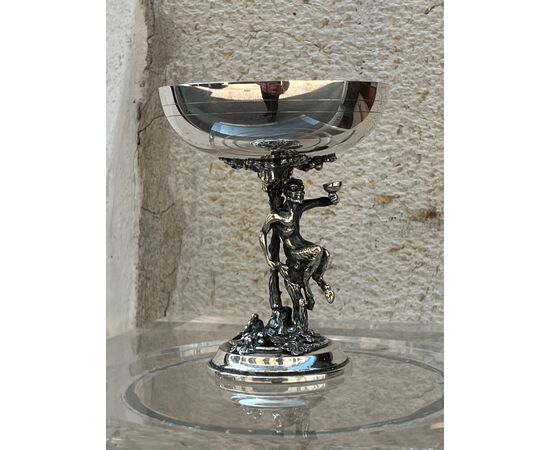 Coppa art nouveau in argento