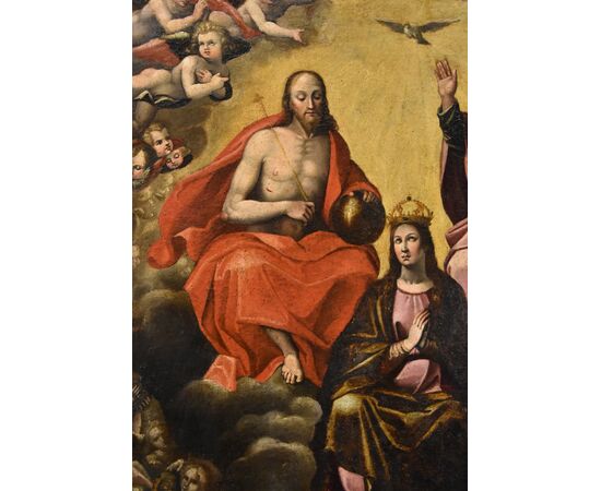 Assumption of the Virgin with the Trinity and musical angels, Guglielmo Caccia (1568 - 1625) and workshop