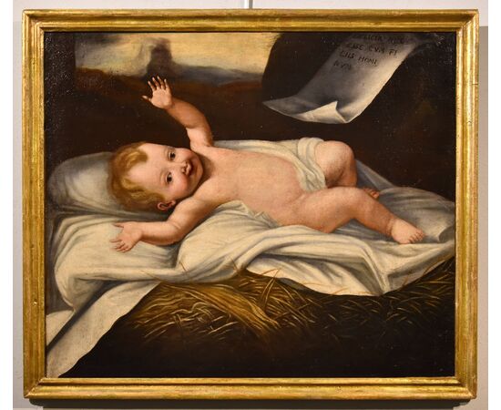 Baby Jesus, Lombard Painter active in the 17th century