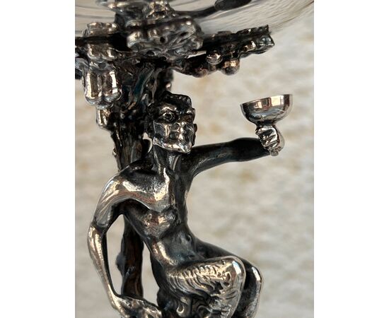 Coppa art nouveau in argento