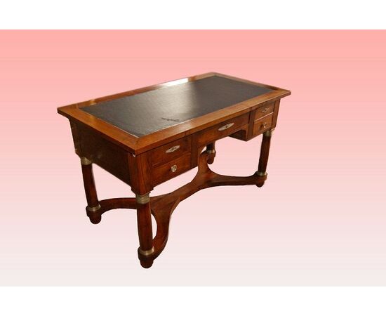 Mid-1800s French Empire style mahogany desk